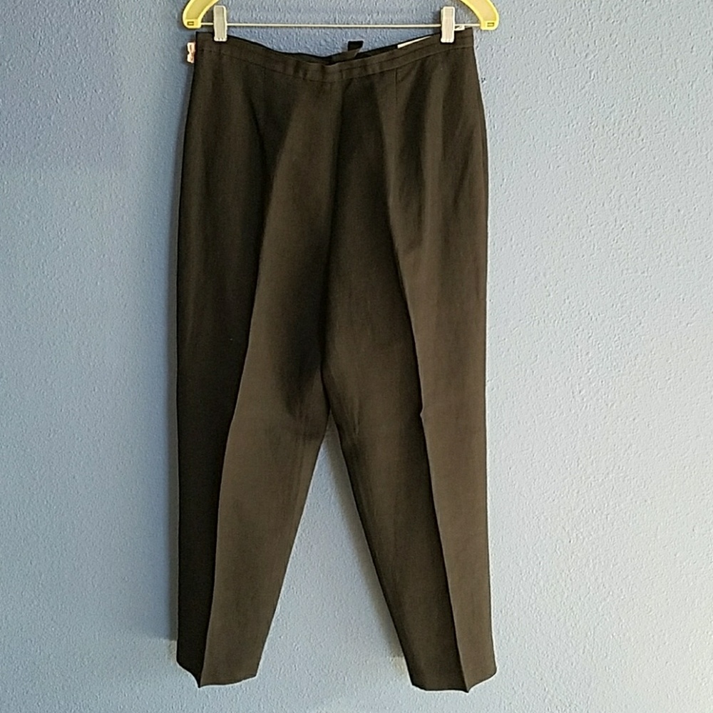 Ann Taylor Petite 12p black linen pants